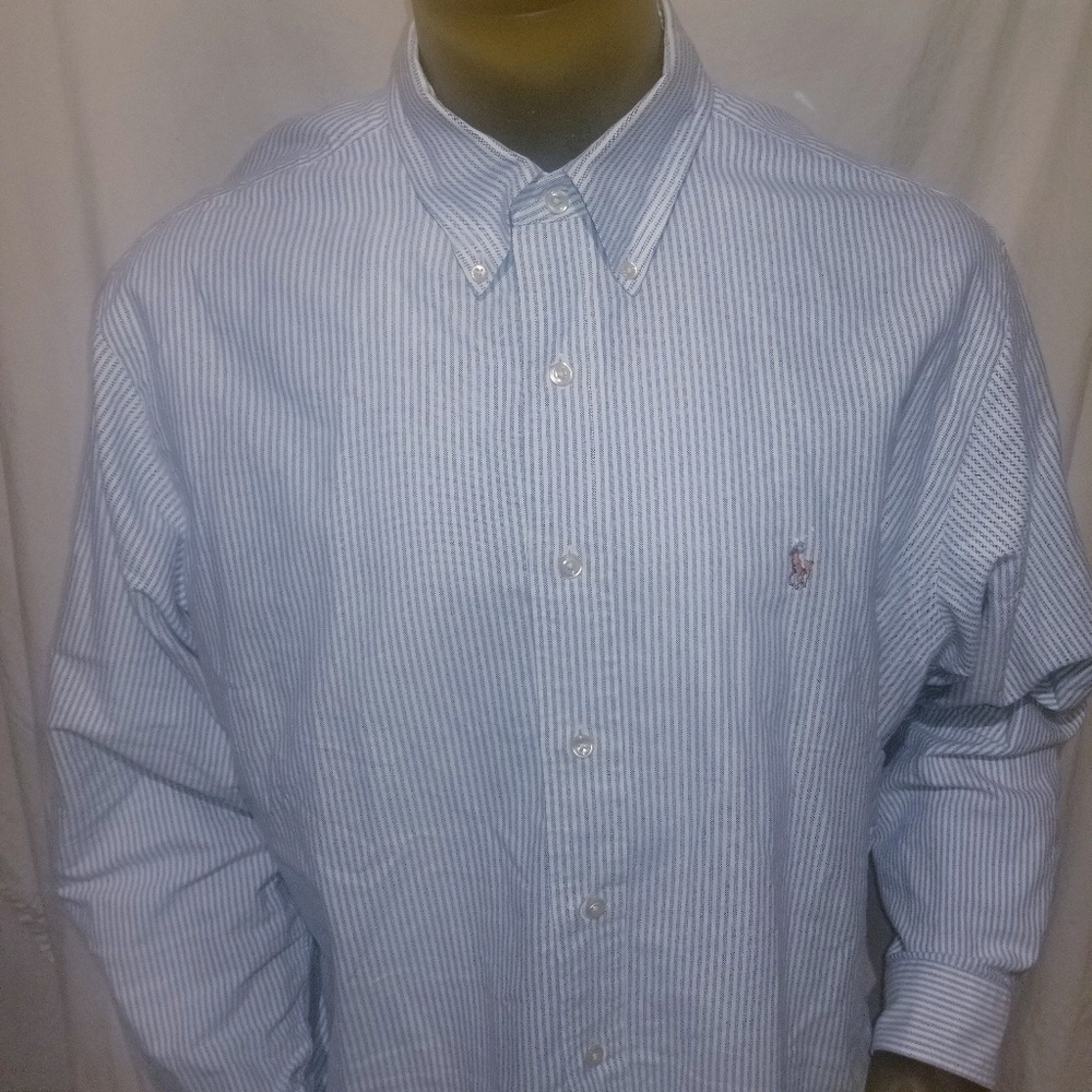 Ralph Lauren Polo Chambray Classic Fit  17.5 34/35